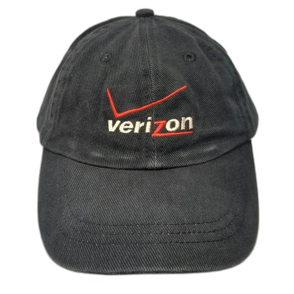 Velocity Verizon Baseball Cap Black One Size Adjustable Embroidered Logo Hat